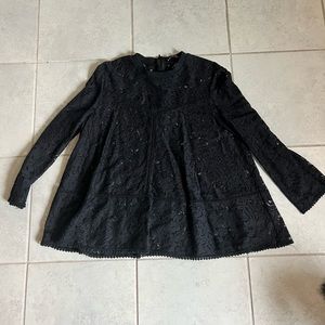 Zara lace blouse size large